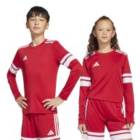 adidas Squadra 25 Langarm Trikot Kinder - rot/weiß