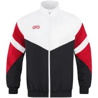 Jako Retro Freizeitjacke Herren - schwarz/weiß/rot