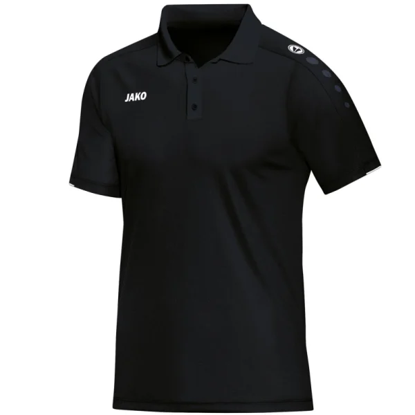 Jako Classico Polo Herren - schwarz/weiß