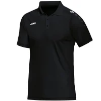 Jako Classico Polo Herren - schwarz/weiß