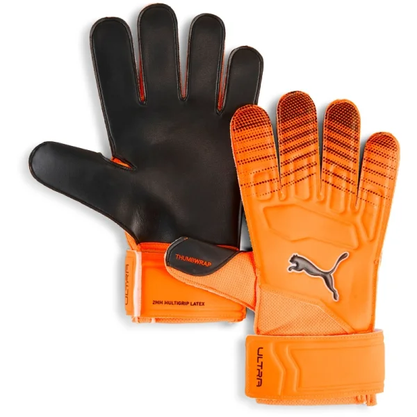 Puma Ultra Ultra Play RC Torwarthandschuhe Kinder orange/schwarz