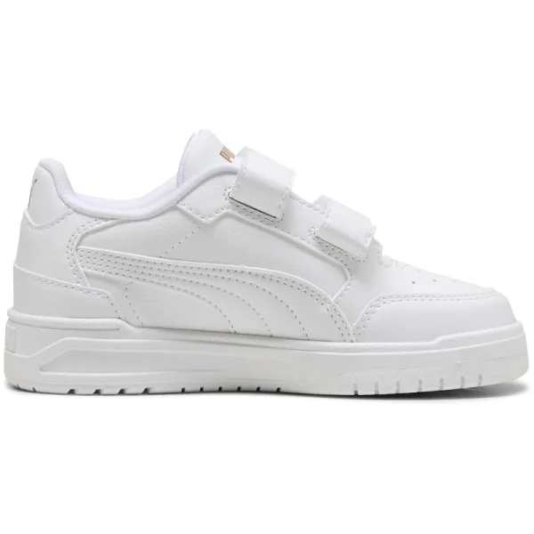 Puma Shuffle Downtown Lo Sneaker Kinder - weiß/gold