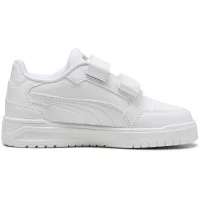 Puma Shuffle Downtown Lo Sneaker Kinder - weiß/gold