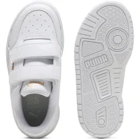 Puma Shuffle Downtown Lo Sneaker Kinder - weiß/gold