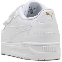 Puma Shuffle Downtown Lo Sneaker Kinder - weiß/gold