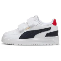 Puma Shuffle Downtown Lo Sneaker Kinder - weiß/schwarz/rot