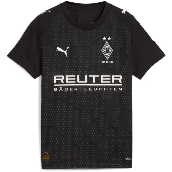 Puma Borussia Mönchengladbach Ausweichtrikot 25/26 Kinder - schwarz/weiß