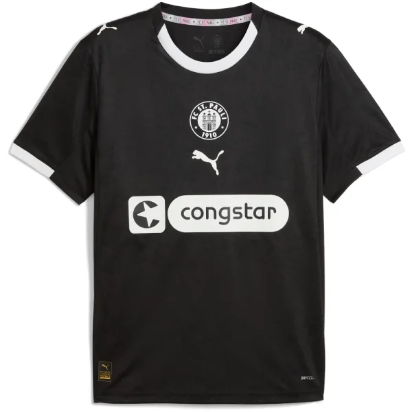Puma FC St. Pauli Ausweichtrikot 25/26 Kinder - schwarz/weiß