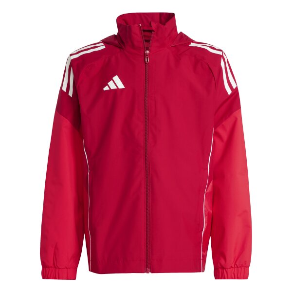 adidas Tiro 25 Competition Allwetterjacke Kinder - rot/weiß