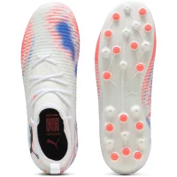 Puma Future 8 Match MG Kinder - weiß/blau/rot