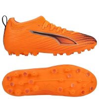 Puma Ultra 6 Match MG Kinder Hot Pursuit  - orangerot/schwarz