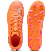Puma Future 8 Match MG Kinder Hot Pursuit - orange/rot/schwarz