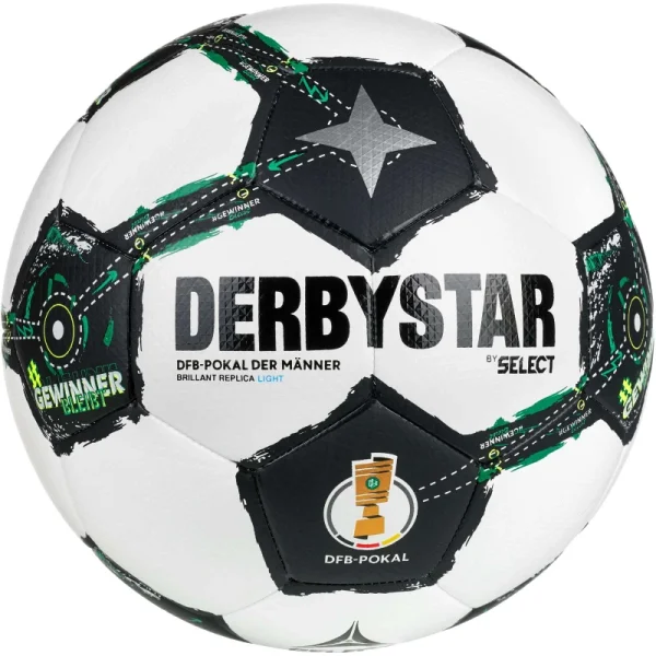 Derbystar DFB-Pokal Brillant Light 350gr. 25/26 Kinder - weiß/schwarz/grün