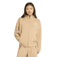 adidas Z.N.E Zip-Hoodie Damen - hellbraun