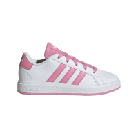 adidas Grand Court Lace-Up Sneaker Kinder - weiß/pink