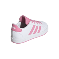 adidas Grand Court Lace-Up Sneaker Kinder - weiß/pink