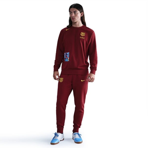 Nike FC Barcelona Club Fourth Sweatshirt 25/26 Herren - rot/gelb