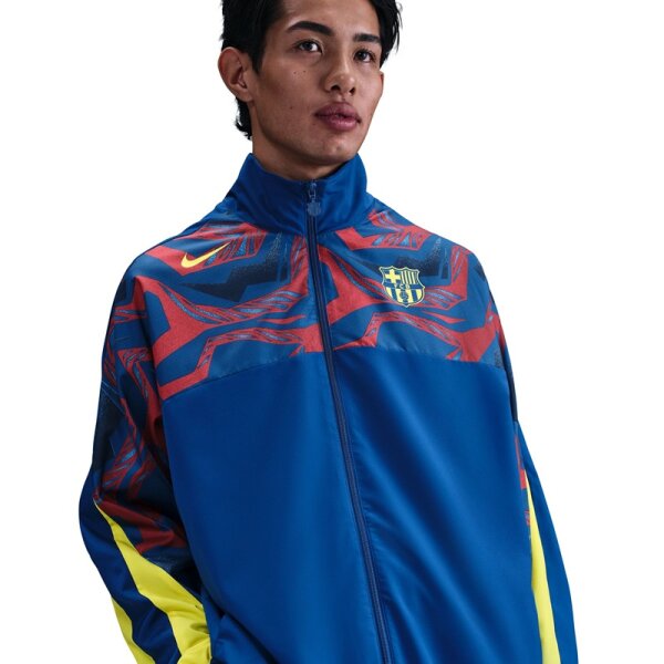 Nike FC Barcelona Trainingsjacke 25/26 Herren - blau/rot/gelb