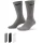 Nike Everyday Lightweight Crew Trainingssocken (3 Paar) grau/schwarz/weiß