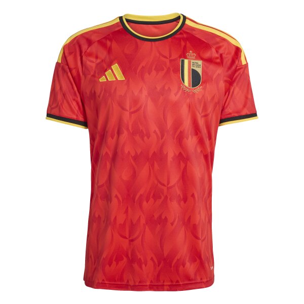 adidas Belgien Trikot Home Herren WM2026 - rot/gold