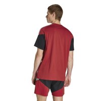 adidas DFB DNA T-Shirt Herren WM2026 - rot/gold/schwarz