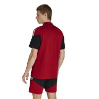 adidas DFB Poloshirt Herren WM2026 - rot/gold/schwarz