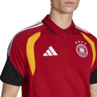 adidas DFB Poloshirt Herren WM2026 - rot/gold/schwarz