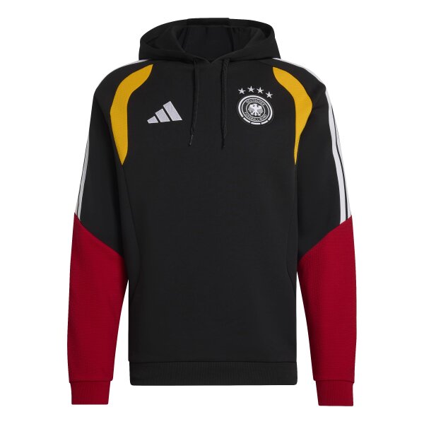 adidas DFB Sweat Hoodie Herren WM2026 - schwarz/gold/rot