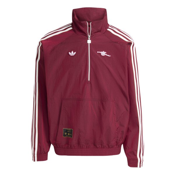 adidas FC Arsenal London Terrace Icons Half Zip Herren - rot/weiß