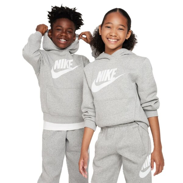 Nike Sportswear Club Fleece Hoodie Kinder - grau/weiß - 137-147