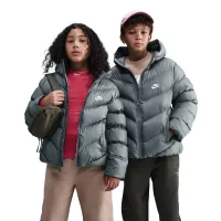 Nike Sportswear ADP Pufferjacke Kinder - grau/weiß