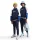 Nike Sportswear Dri-FIT Crew Neck Trainingsanzug Kinder - navy/blau/weiß