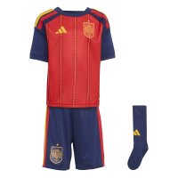 adidas Spanien Home Minikit Kinder WM2026 - rot/blau/gelb