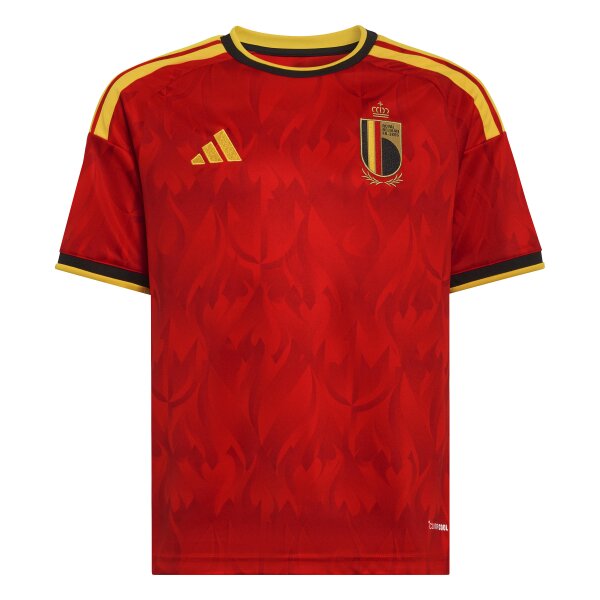 adidas Belgien Home Trikot Kinder WM2026 - rot/gold