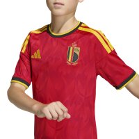 adidas Belgien Home Trikot Kinder WM2026 - rot/gold