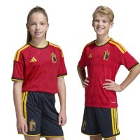 adidas Belgien Home Trikot Kinder WM2026 - rot/gold