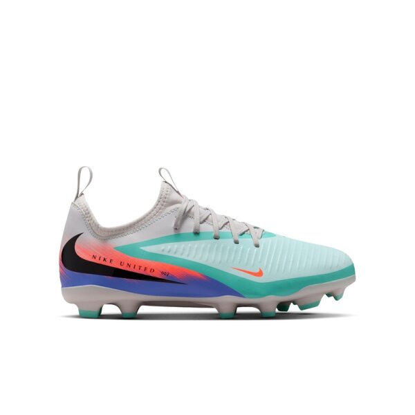 Nike Phantom 6 Low Academy FG/MG Kinder United - weiß/türkis/schwarz