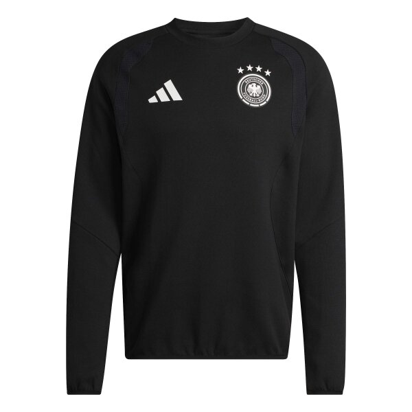 adidas DFB Travel Crew Sweatshirt Herren WM2026 - schwarz/weiß