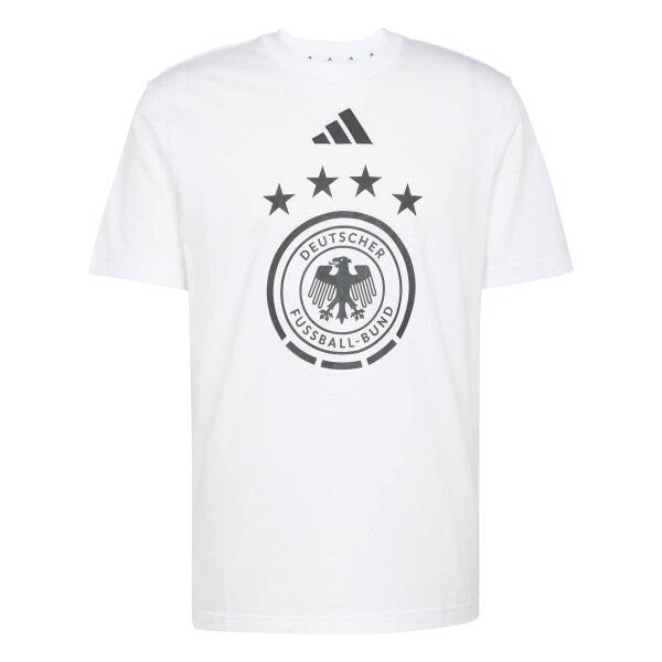 adidas DFB DNA Grafik T-Shirt Herren WM2026 - weiß/schwarz