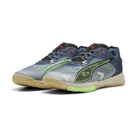 Puma Accelerate Nitro SQD 4 Handballschuh Herren - blau/grau/grün