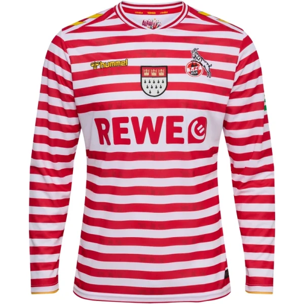 hummel 1. FC Köln Karneval Langarm Trikot 25/26 Herren - rot/weiß
