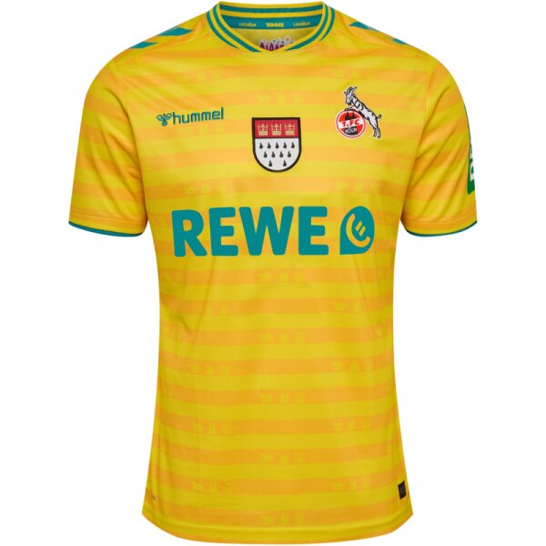 hummel 1. FC Köln Karneval Torwarttrikot 25/26 Herren - gelb/grün