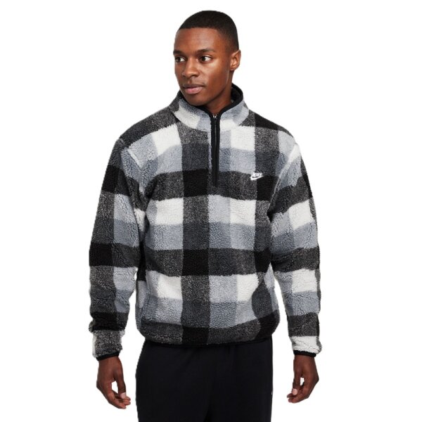 Nike Club Fleece Sweatshirt Herren - grau/weiß/schwarz