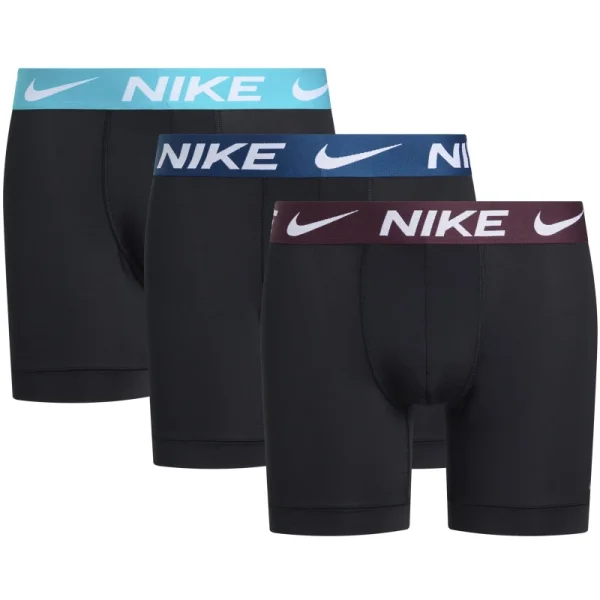 Nike Boxer Shorts Herren 3er Pack - schwarz/blai/bordeaux