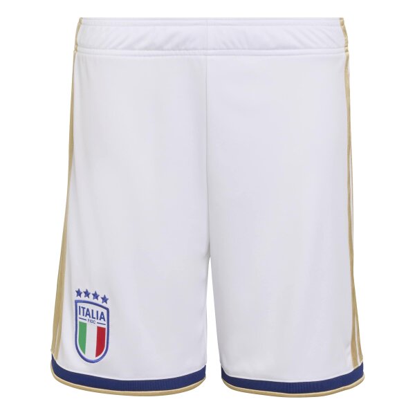 adidas Italien Home Shorts Kinder WM2026 - weiß/gold/blau