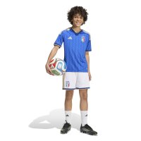 adidas Italien Home Shorts Kinder WM2026 - weiß/gold/blau