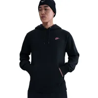 Nike Club Fleece Hoodie Herren - schwarz/pink