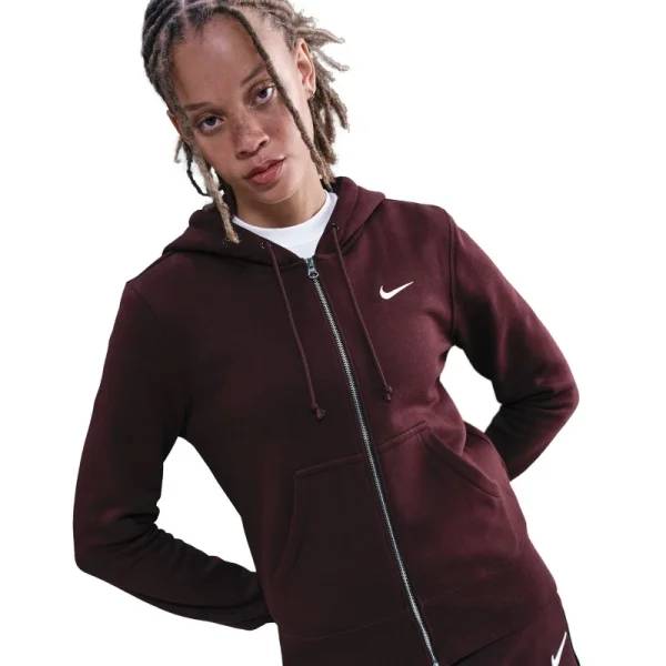 Nike Sportswear Phoenix Fleece Kapuzenjacke Damen - bordeaux