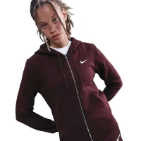 Nike Sportswear Phoenix Fleece Kapuzenjacke Damen - bordeaux