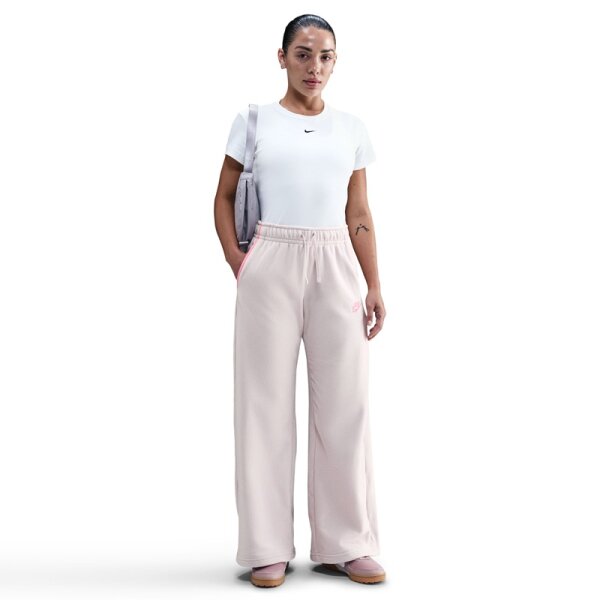 Nike Sportswear Club Fleece Cozy Mid-Rise Wide Jogginghose Damen - rosa/pink